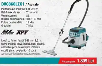 Makita MAKITA DVC866LZX1 / Aspirator Ofertă