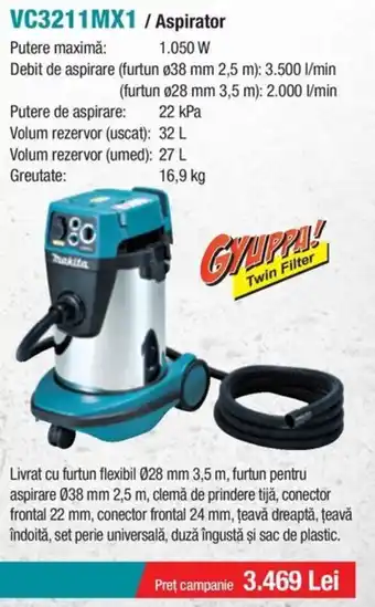 Makita MAKITA VC3211MX1/Aspirator Ofertă