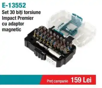 Makita E-13552 Set 30 biţi torsiune Impact Premier cu adaptor magnetic Ofertă