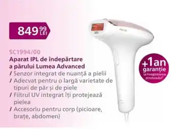 Carrefour Aparat IPL de îndepărtare a părului Lumea Advanced Ofertă
