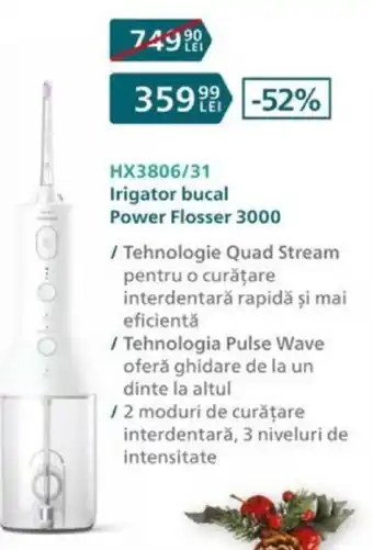 Carrefour Irigator bucal Power Flosser 3000 Ofertă