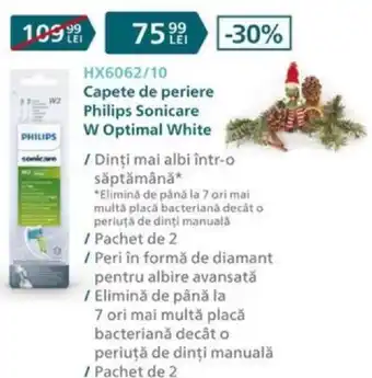 Carrefour Capete de periere Philips Sonicare W Optimal White Ofertă