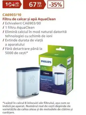 Carrefour Filtru de calcar și apă AquaClean Ofertă