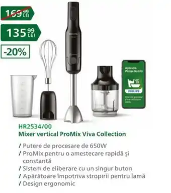 Carrefour Mixer vertical ProMix Viva Collection Ofertă