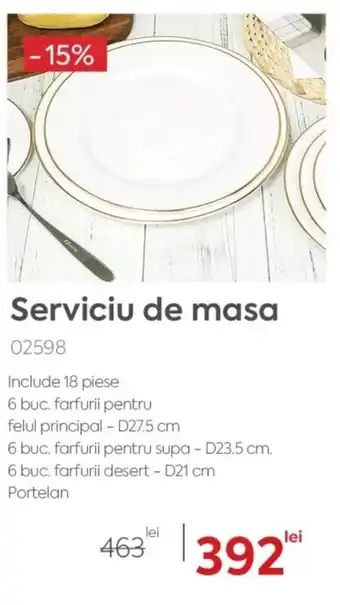 Mobila Videnov Serviciu de masa Ofertă