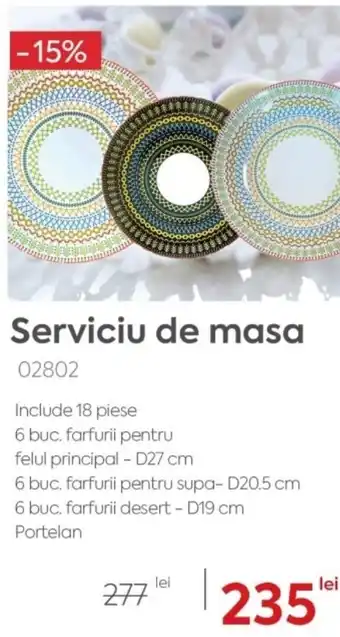 Mobila Videnov Serviciu de masa Ofertă