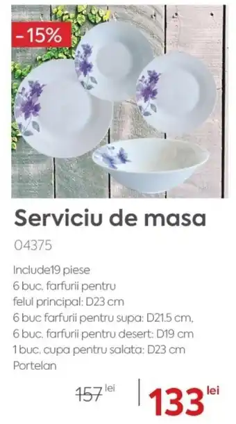 Mobila Videnov Serviciu de masa Ofertă