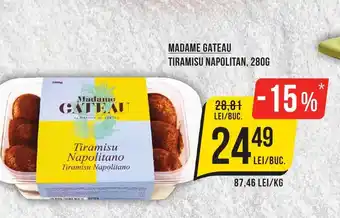 MADAME GATEAU TIRAMISU NAPOLITAN, 280G