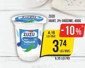 Mega Image ZUZU IAURT, 3% GRĂSIME, 400G Ofertă