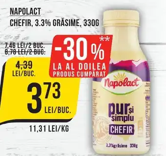 Mega Image NAPOLACT CHEFIR, 3.3% GRĂSIME, 330G Ofertă