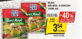 DELIKAT BORS MAGIC, CU VERDEȚURI/ LEGUME, 65G