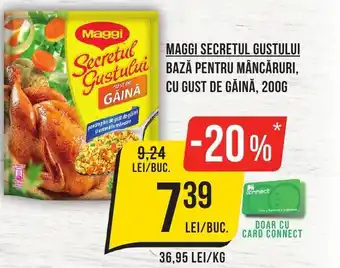 Mega Image MAGGI SECRETUL GUSTULUI BAZĂ PENTRU MÂNCĂRURI, CU GUST DE GĂINĂ, 200G Ofertă