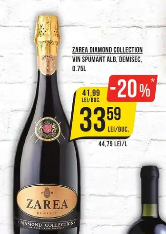 ZAREA DIAMOND COLLECTION VIN SPUMANT ALB, DEMISEC, 0.75L