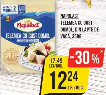 Mega Image NAPOLACT TELEMEA CU GUST DOMOL, DIN LAPTE DE VACĂ, 350G Ofertă