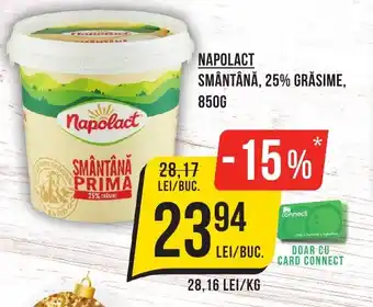 NAPOLACT SMÂNTÂNĂ, 25% GRĂSIME, 850G