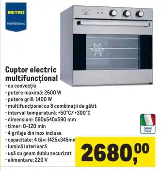 Metro Cuptor electric multifuncţional Ofertă