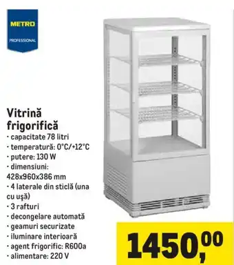 Metro Vitrină frigorifică Ofertă