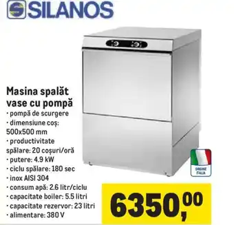 Metro Masina spalăt vase cu pompă Ofertă