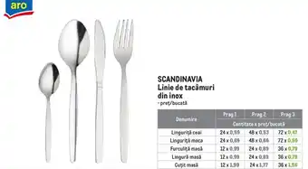 Metro SCANDINAVIA Linie de tacâmuri din inox Ofertă