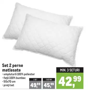 Metro Set 2 perne matlasate Ofertă
