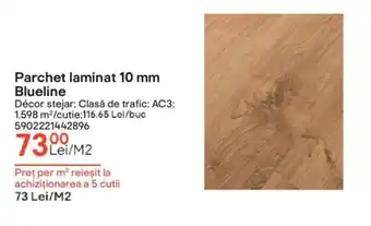 Brico Depôt Parchet laminat 10 mm Blueline Ofertă