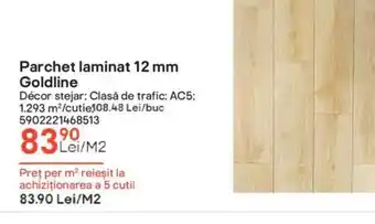 Brico Depôt Parchet laminat 12 mm Goldline Ofertă