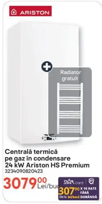 Brico Depôt Centrală termică pe gaz în condensare 24 kW Ariston HS Premium Ofertă