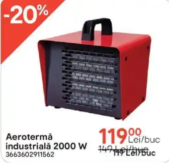 Aerotermă industrială 2000 W