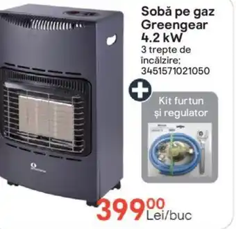 Sobă pe gaz Greengear 4.2 kW
