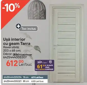 Uşă interior cu geam Tarra