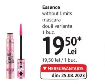 DM Essence without limits mascara două variante Ofertă