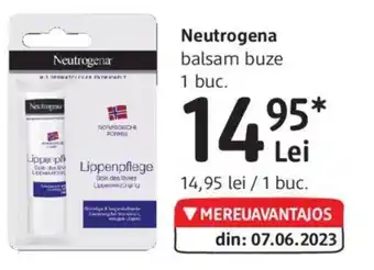 DM Neutrogena balsam buze Ofertă