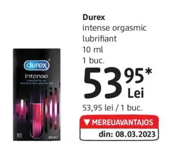 Durex intense orgasmic lubrifiant 10 ml