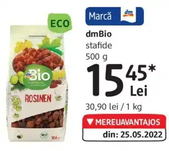 DM dmBio stafide 500 g Ofertă