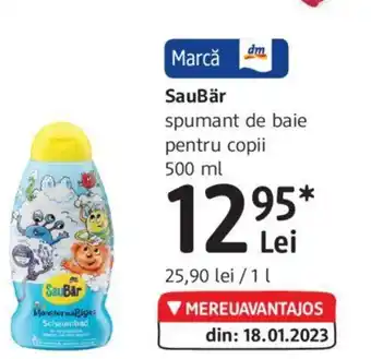 DM SauBär spumant de baie pentru copii 500 ml Ofertă