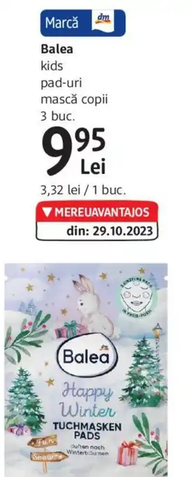 Balea kids pad-uri mască copii