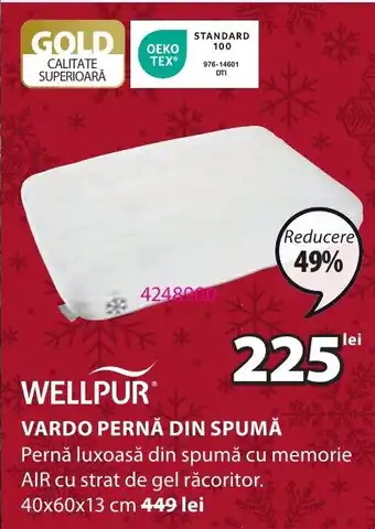 JYSK VARDO PERNĂ DIN SPUMĂ Ofertă