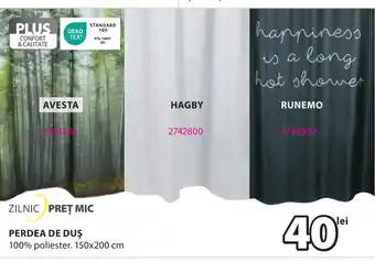JYSK PERDEA DE DUŞ Ofertă