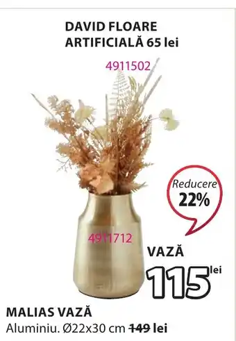 JYSK MALIAS VAZĂ Ofertă