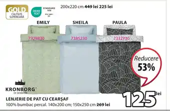 JYSK LENJERIE DE PAT CU CEARŞAF Ofertă