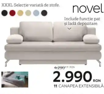 XXXLutz CANAPEA EXTENSIBILĂ Ofertă