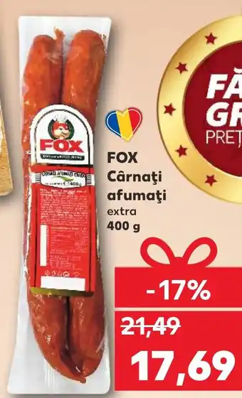 Kaufland FOX Cârnaţi afumaţi Ofertă