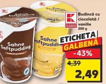 Kaufland Budincă cu ciocolată / vanilie Ofertă