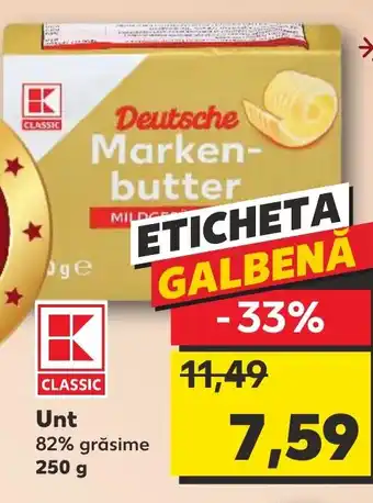 Kaufland Unt 82% grăsime Ofertă