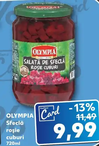Kaufland OLYMPIA Sfeclă roşie cuburi 720ml Ofertă