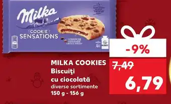 Kaufland MILKA COOKIES Biscuiţi cu ciocolată Ofertă