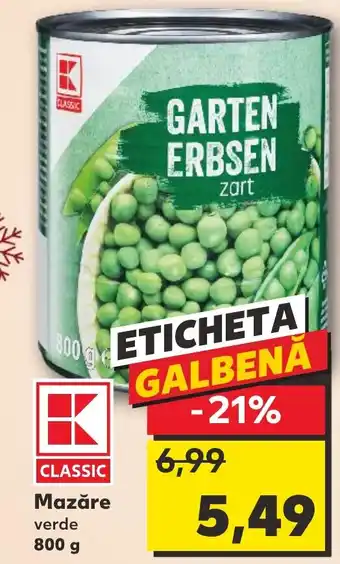 Kaufland Mazăre verde 800 g Ofertă
