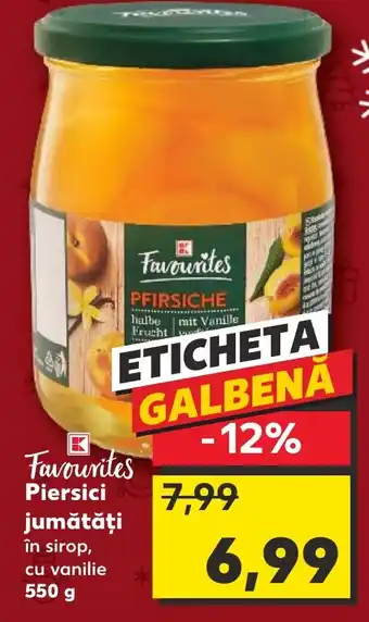 Kaufland Favourites Piersici jumătăţi Ofertă