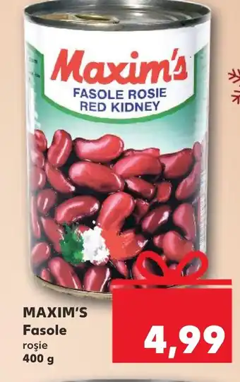 Kaufland MAXIM'S Fasole roşie 400 g Ofertă