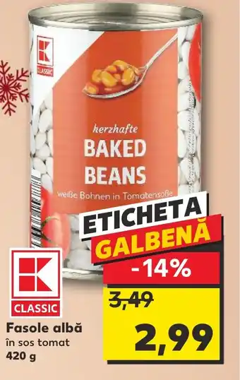 Kaufland Fasole albă în sos tomat 420 g Ofertă